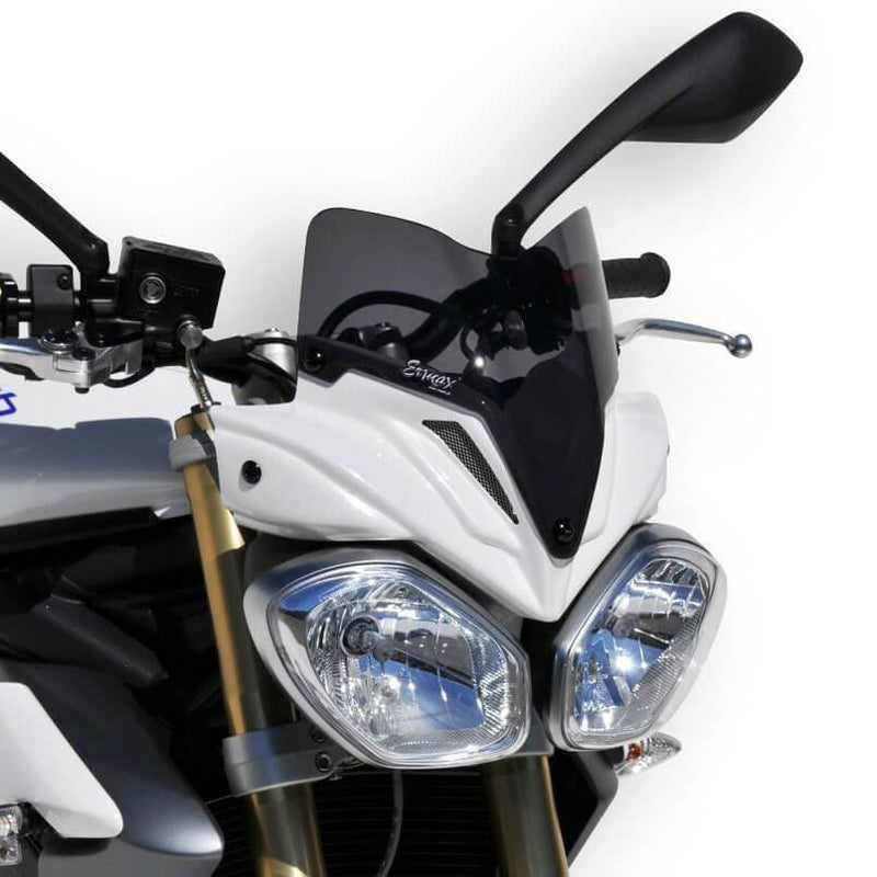 Nose Fairing For Crystal White with Dark Smoke Screen For Triumph Speed Triple 1050 2011-2015