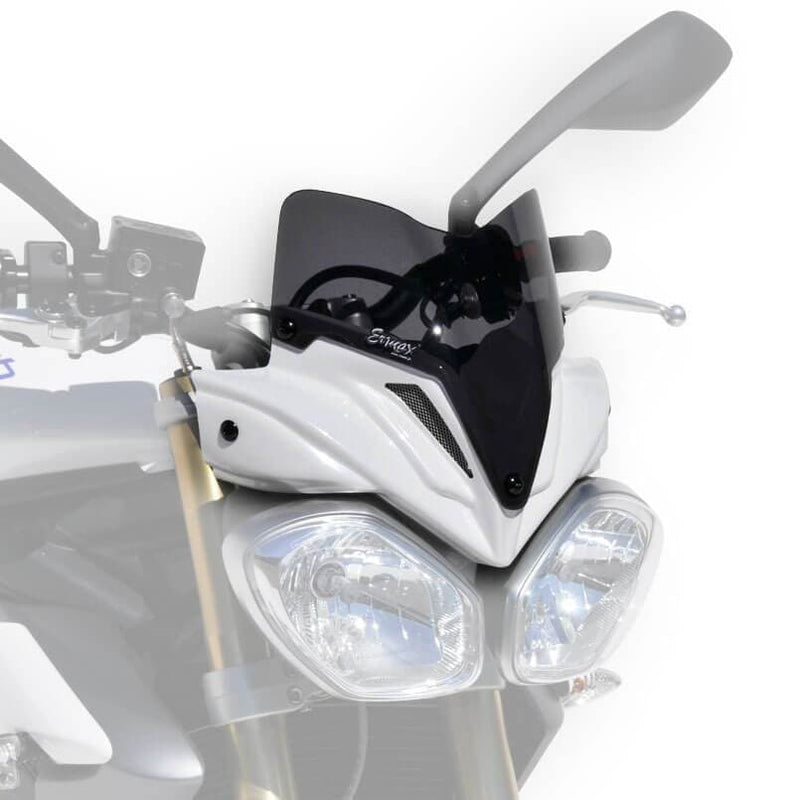 Nose Fairing For Crystal White with Dark Smoke Screen For Triumph Speed Triple 1050 2011-2015