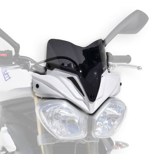 Nose Fairing For Crystal White with Dark Smoke Screen For Triumph Street Triple 675 2013-2015