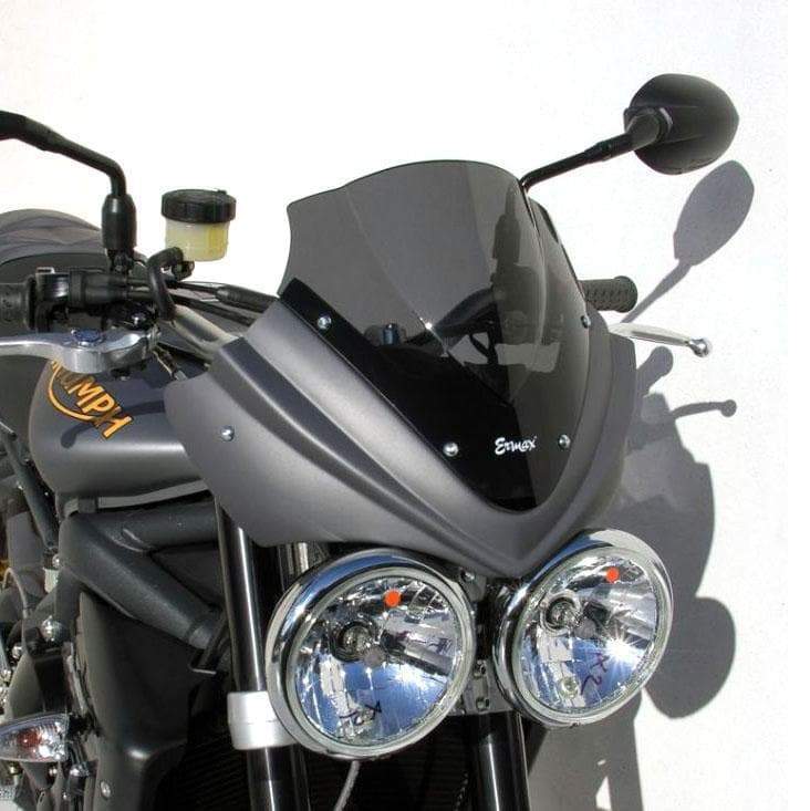 Nose Fairing For Graphite Matt Grey with Dark Smoke Screen For Triumph Street Triple 675 R 2009-2011