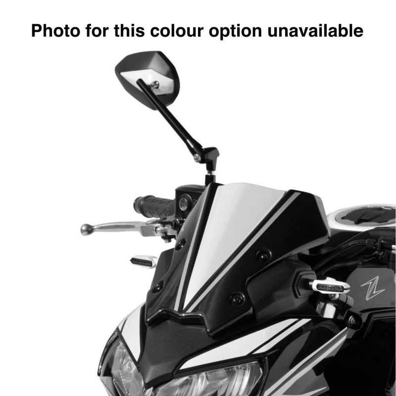 Nose Fairing For Metallic White/Metallic Black (Pearl Blizzard/Spark Black) For Kawasaki Z 650 2020-Current