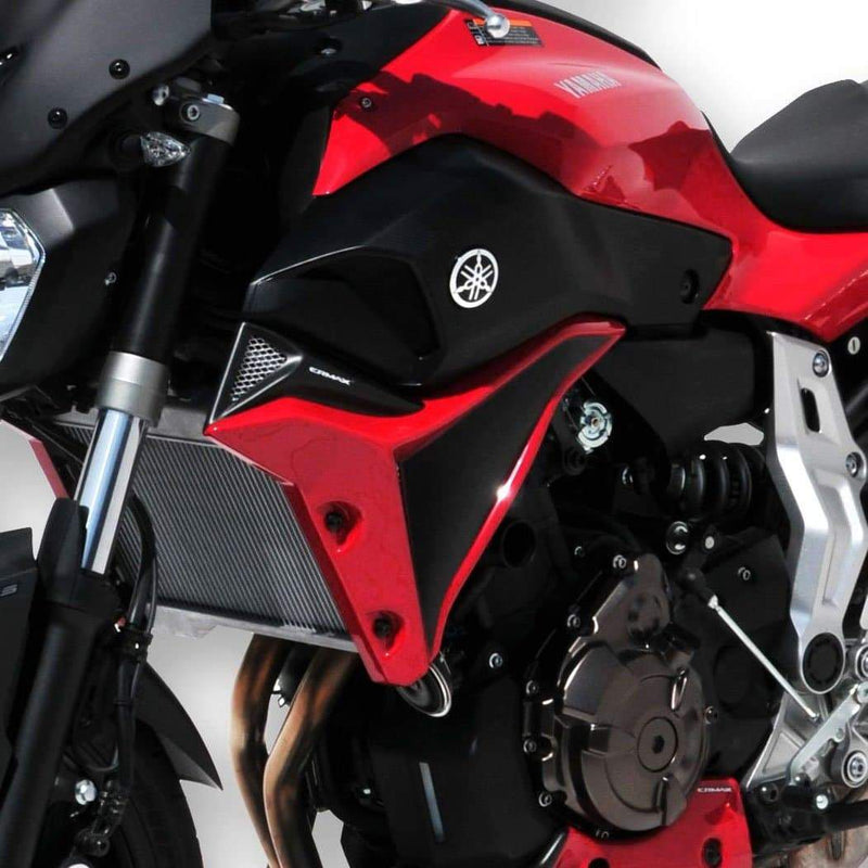 Radiator Cheeks For Black/ Red ( Blackmax/Laval Red) For Yamaha MT-07 2014-2017