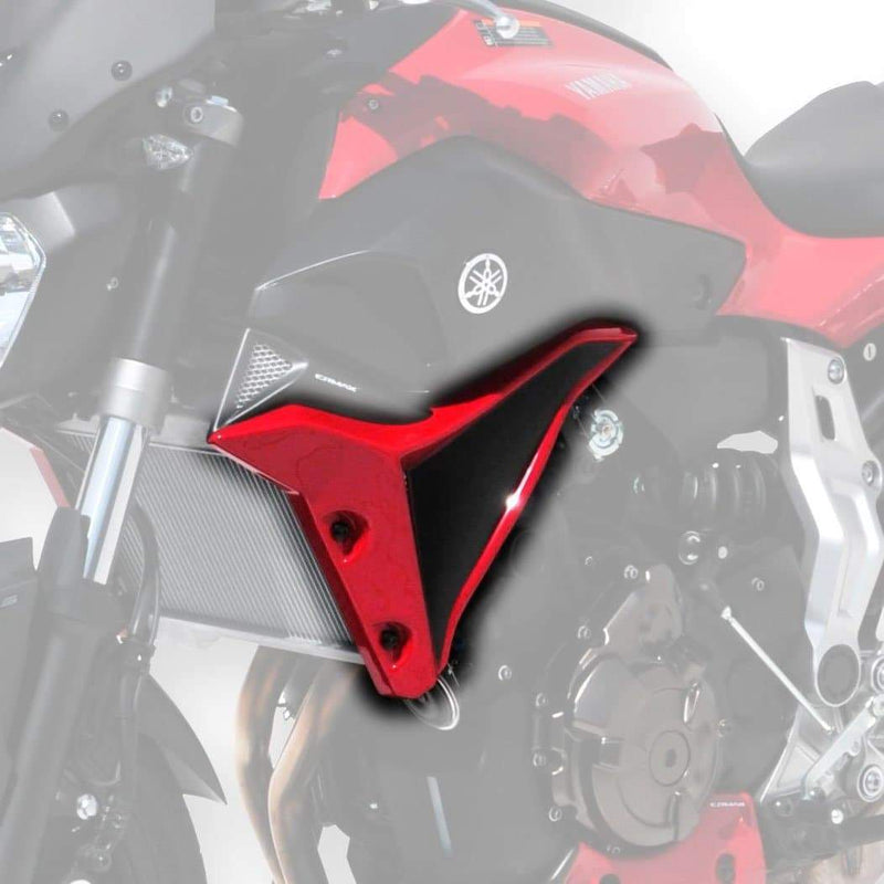 Radiator Cheeks For Black/ Red ( Blackmax/Laval Red) For Yamaha MT-07 2014-2017