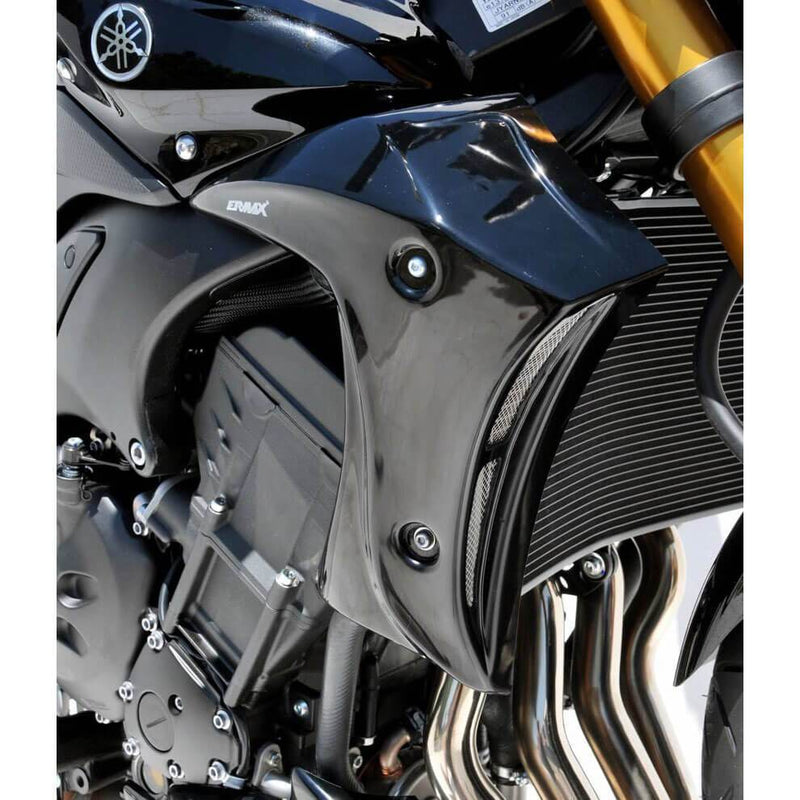 Radiator Cheeks For Gloss Black (Diablo Black) For Yamaha FZ8 2010-2017