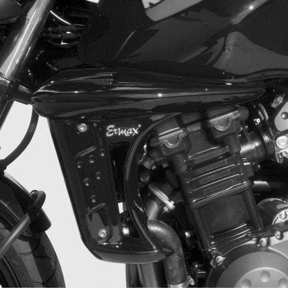 Radiator Cheeks For Gloss Black (Ebony Black) For Kawasaki Z 750 2004-2006