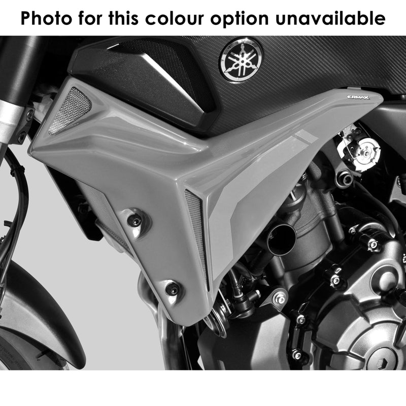 Radiator Cheeks For Matt Grey (Matte Grey Metallic) For Yamaha MT-07 2014-2016