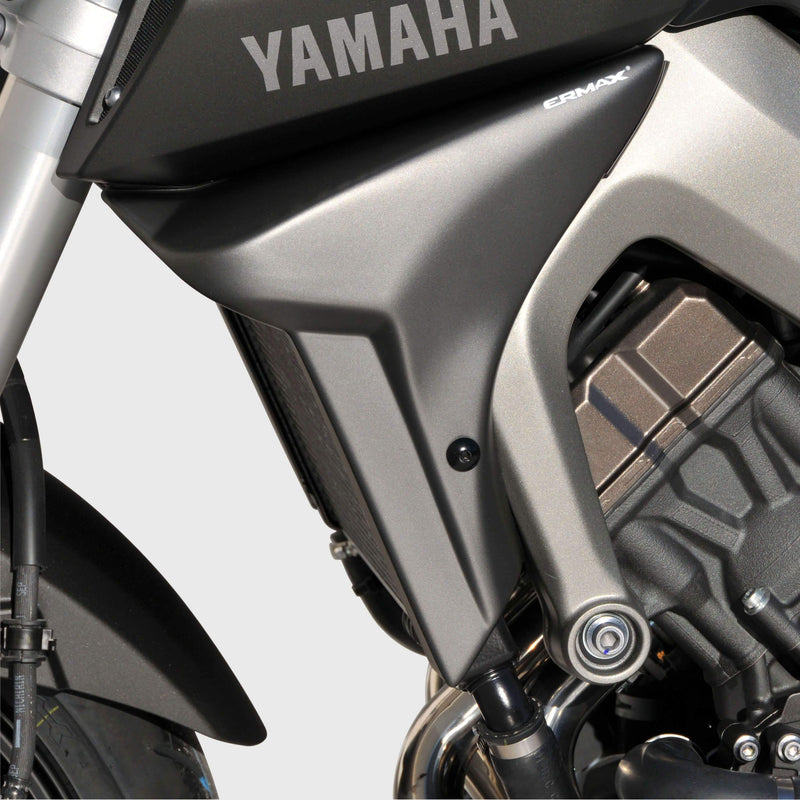 Radiator Cheeks For Matt Grey (Matte Grey Metallic) For Yamaha MT-09 2014-2016