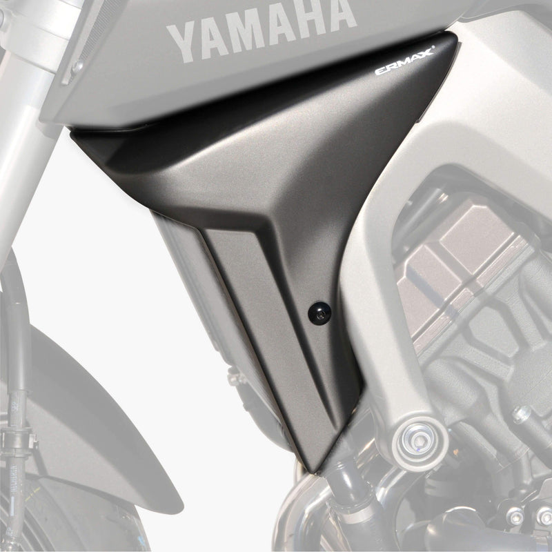 Radiator Cheeks For Matt Grey (Matte Grey Metallic) For Yamaha MT-09 2014-2016