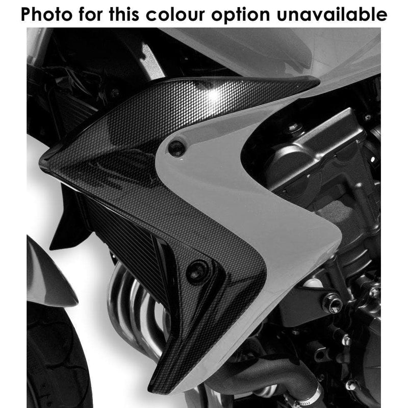 Radiator Cheeks For Matt Met Grey/Carbon Look (Matte Cynos Grey) For Honda CB 600 F Hornet 2012-2013