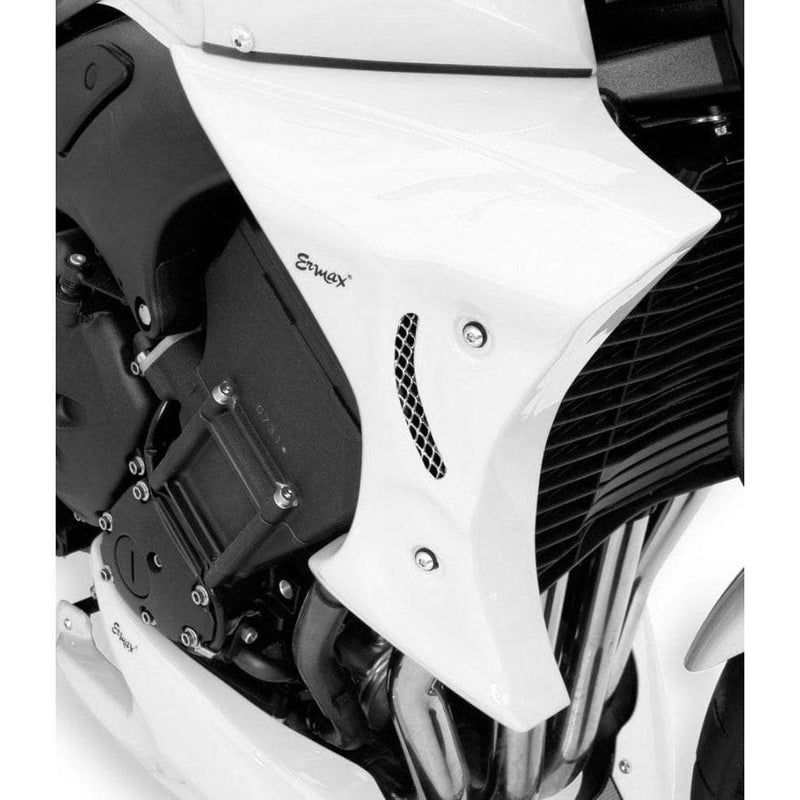 Radiator Cheeks For Metallic White (Bluish White Cocktail) For Yamaha FZ1 2006-2015