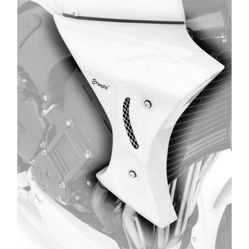 Radiator Cheeks For Metallic White (Bluish White Cocktail) For Yamaha FZ1 2006-2015