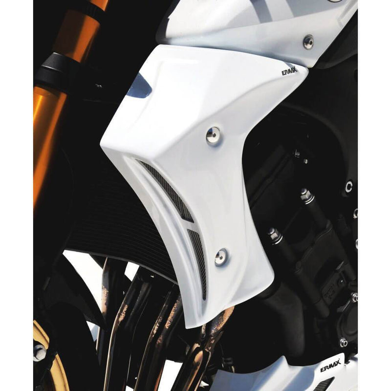 Radiator Cheeks For Metallic White (Bluish White Cocktail) For Yamaha FZ8 2010-2014