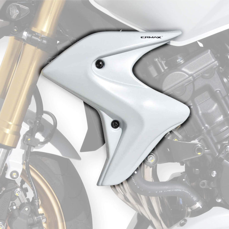 Radiator Cheeks For Metallic White (Pearl Cool White) For Honda CB 600 F Hornet 2011-2012