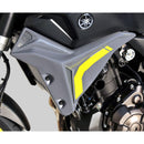 Radiator Cheeks For Night Fluo (Nimbus Grey/Yellow Fluo) For Yamaha MT-07 2016-2017