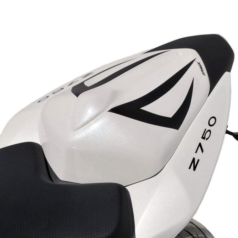 Seat Cowl For Metallic White/Metallic Black (Pearl Stardust White/Spark Black) For Kawasaki Z 750 2010-2010