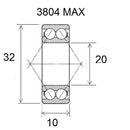 Max Bearing - 20 X 32 X 10 MM
