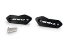 Aluminium Mirror Caps Black For Yamaha TMAX 560 Tech MAX 2025>Current
