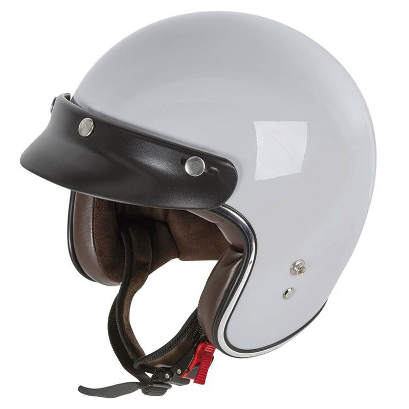 Garibaldi G02X Vintage Open Face Helmet Light Grey