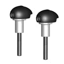 Bullet Frame Slider Set Street Black For Suzuki GSXR 1000 2009-2016