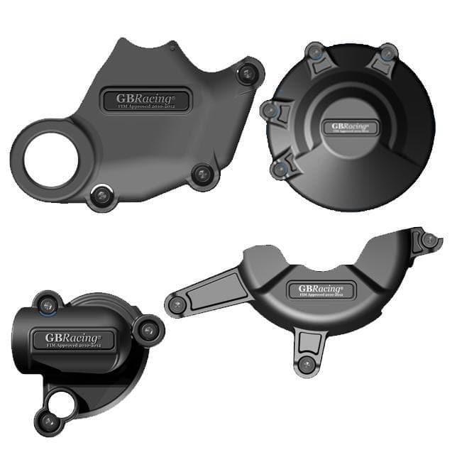 Engine Cover Set Black For Ducati 848 2008-2013