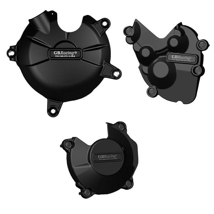 Engine Cover Set Black For Kawasaki ZX6-R 2009-2012