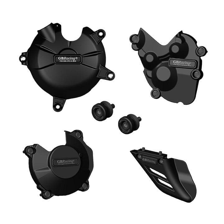 Motorcycle Protection Bundle Black For Kawasaki ZX6-R 2009-2012