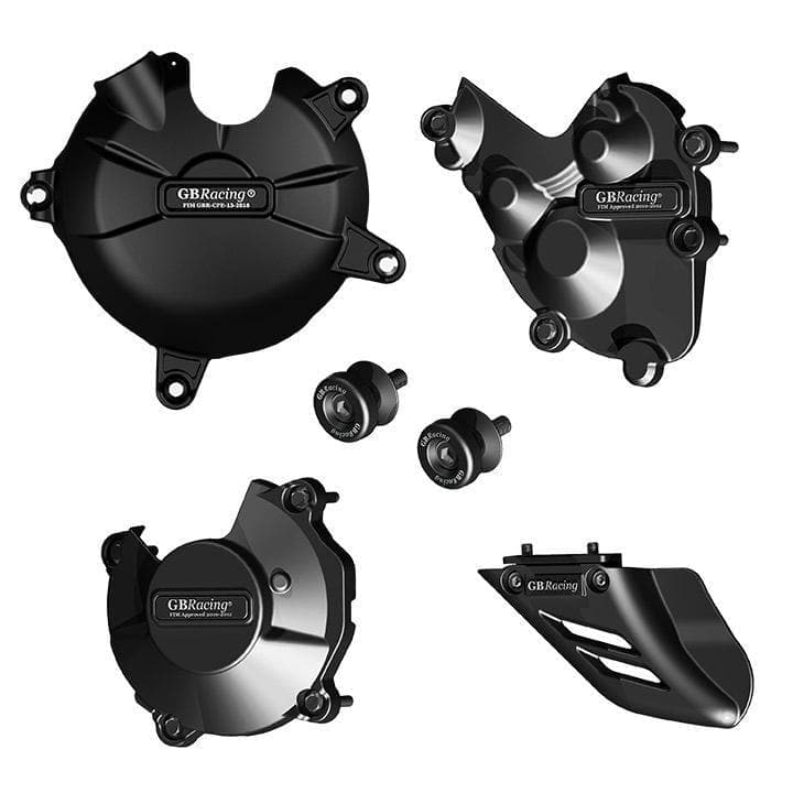 Motorcycle Protection Bundle Black For Kawasaki ZX6-R 636 2013-Current