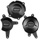 Secondary Engine Cover Set Black For Honda VFR 400 1988-1994