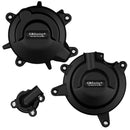 Secondary Engine Cover Set Black For Kawasaki Ninja 400 2018-Current