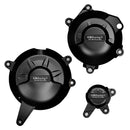 Secondary Engine Cover Set Black For Kawasaki Ninja 650 2017-2019