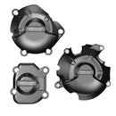 Secondary Engine Cover Set Black For Kawasaki Z 800 2013-2016