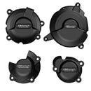 Secondary Engine Cover Set Black For Suzuki GSX-S 1000 2015-Current