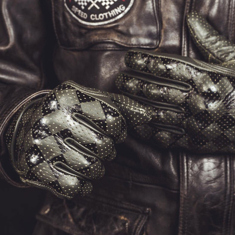 Holy Freedom Bullit Leather Gloves Black / Green