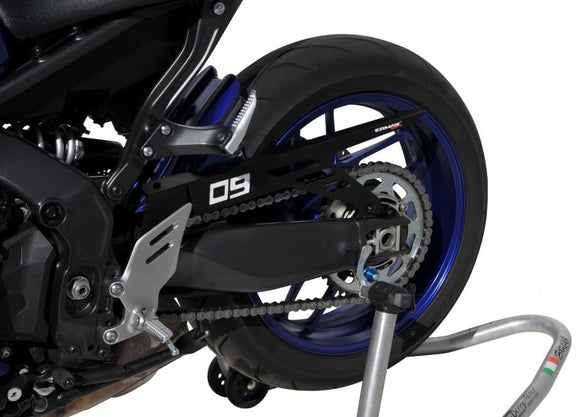 Hugger with Aluminium Chainguard For Icon Blue For Yamaha MT-09 2021-2023