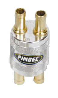 5/16 Fuel Filter 2-In / 2-Out Machined Aluminium Finished