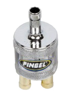 5/16 Fuel Filter 1-In / 2-Out Machined Aluminium Finished