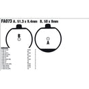 EBC FA073 Organic Front Left Brake Pads