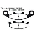 EBC EPFA129HH Extreme Pro Sintered Front Left Brake Pads