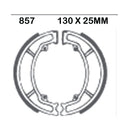 EBC 857 Motorcycle Replacement Rear Left Brake Shoes - 130 x 25mm