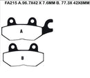 EBC FA215V Semi-Sintered Front Right Brake Pads
