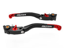 Eco GP Adjustable Levers Brake & Clutch Red For Moto Guzzi V100 Mandello S / Stelvio 2023>2024