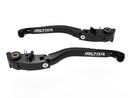 Eco GP Adjustable Levers Brake & Clutch Black For Moto Guzzi V100 Mandello S / Stelvio 2023>2024