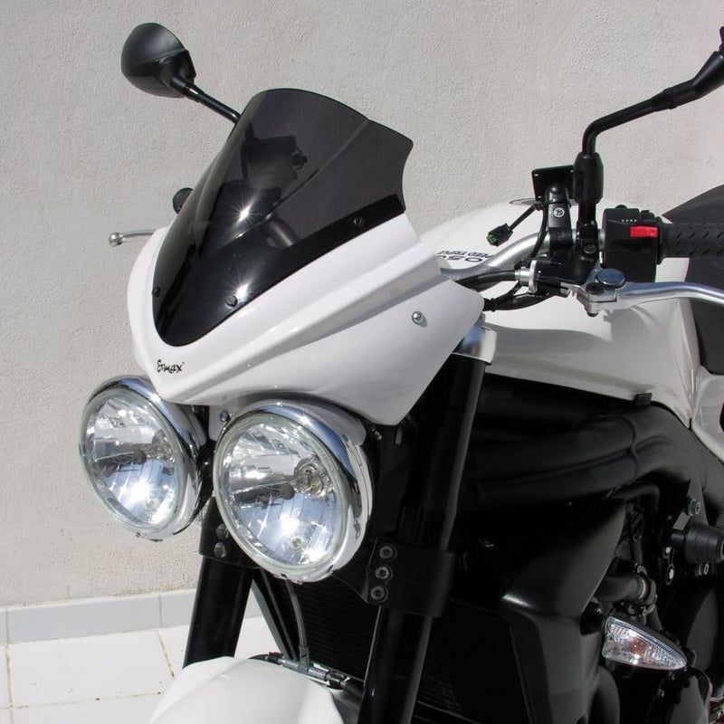 Nose Fairing For Fusion White with Dark Smoke Screen For Triumph Speed Triple 1050 2008-2010