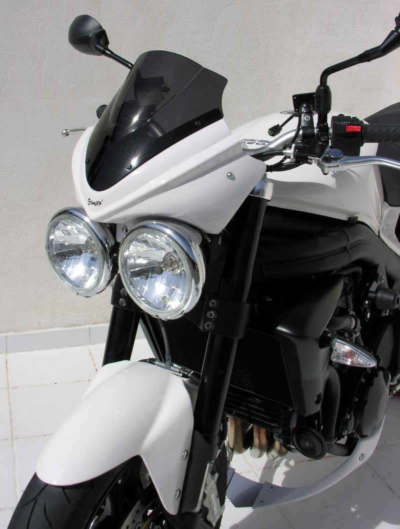 Nose Fairing For Fusion White with Dark Smoke Screen For Triumph Speed Triple 1050 2008-2010