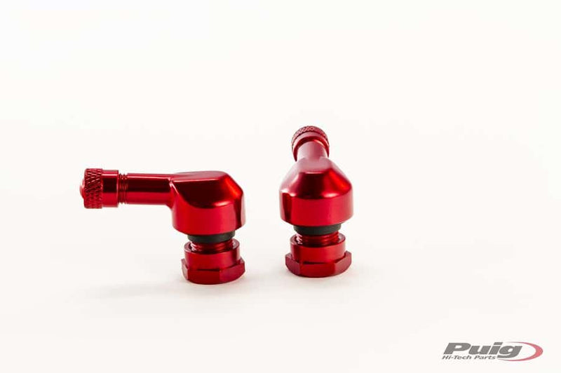 11mm Race Valve Caps For Anodized Aluminium Red