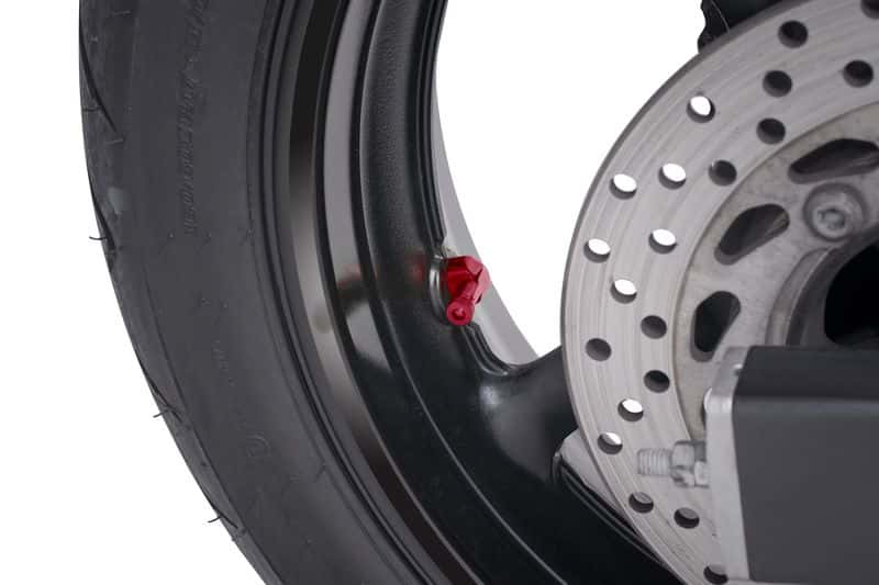 11mm Race Valve Caps For Anodized Aluminium Red
