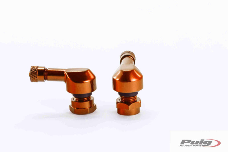 8.3mm Race Valve Caps For Anodized Aluminium Orange