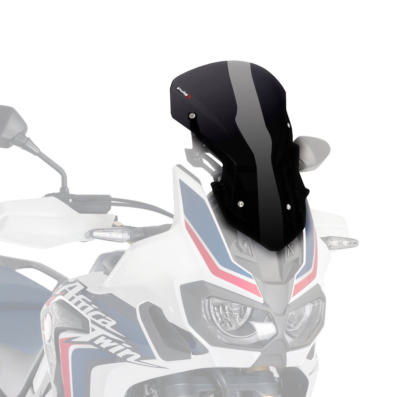 Adjustable Racing Screen Black (Opaque) For Honda CRF 1000 L Africa Twin 2016-2019
