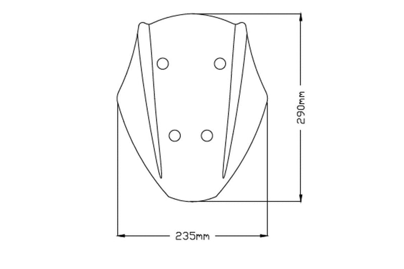 Adjustable Sport Screen Dark Smoke For Ducati Diavel 1260 2019-Current