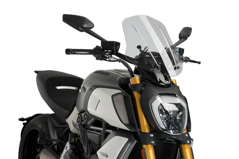 Adjustable Touring Screen Light Smoke For Ducati Diavel 1260 2019-Current
